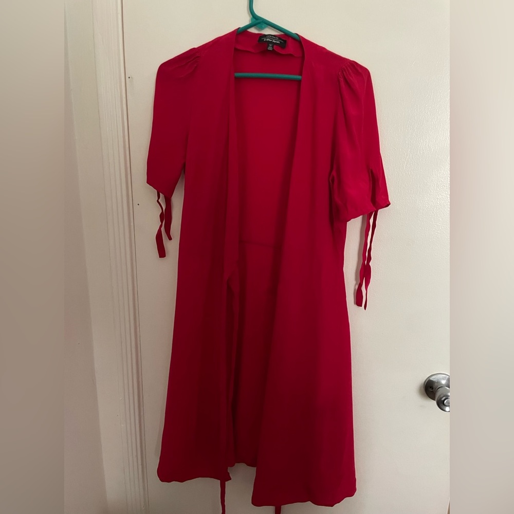 & Other Stories Red Wrap Dress size 4 36 - Picture 2 of 4